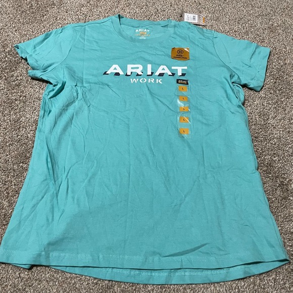 Ariat Tops - Ariat Work Rebar Cotton Strong Logo T-Shirt Womens Size L Meadowbrook